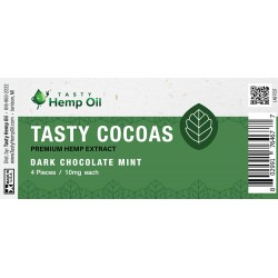 Tasty Cocoas (1 box of 4 chocolates) - Dark Chocolate Mint