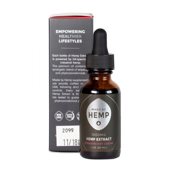 Hemp Extract - Strawberry Crème - 1,000mg